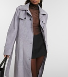 Ferragamo Suede trench coat