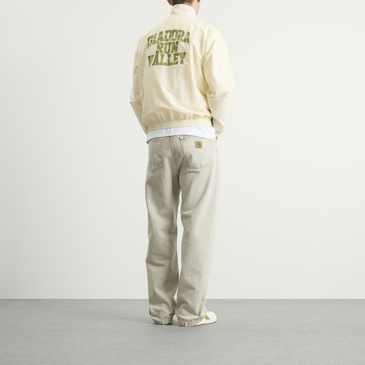 Diadora Men's Run Valley Track Jacket in Winter White