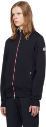 Moncler Navy Zip-Up Sweatshirt