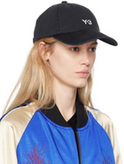 Y-3 Black Embroidered Dad Cap