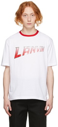 Lanvin White Jersey Logo T-Shirt