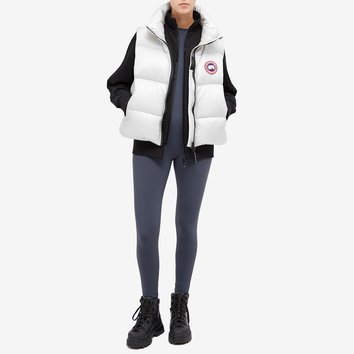 Canada Goose Women's Cypress Puffer Vest in White Canada Goose