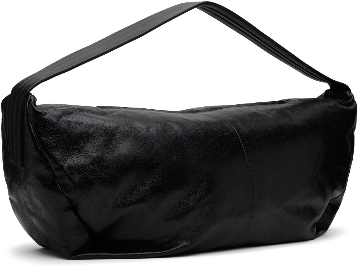 Fear of God Black Leather Large Shell Bag