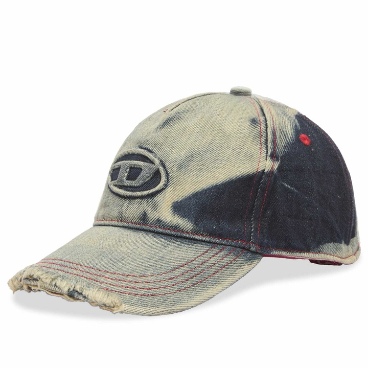 Photo: Diesel Men's Camo Denim Cap in Blue 