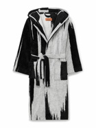 Missoni Home - Skunk Belted Cotton-Terry Hooded Robe - Black