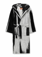 Missoni Home - Skunk Belted Cotton-Terry Hooded Robe - Black
