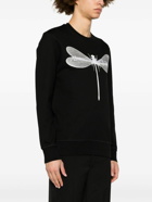 ALEXANDER MCQUEEN - Dragonfly Print Organic Cotton Sweatshirt