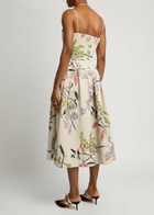 Stine Goya Floral-jacquard Woven Midi Dress Multicoloured 1