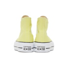 Converse Yellow Color Platform Chuck Taylor All Star High Sneakers