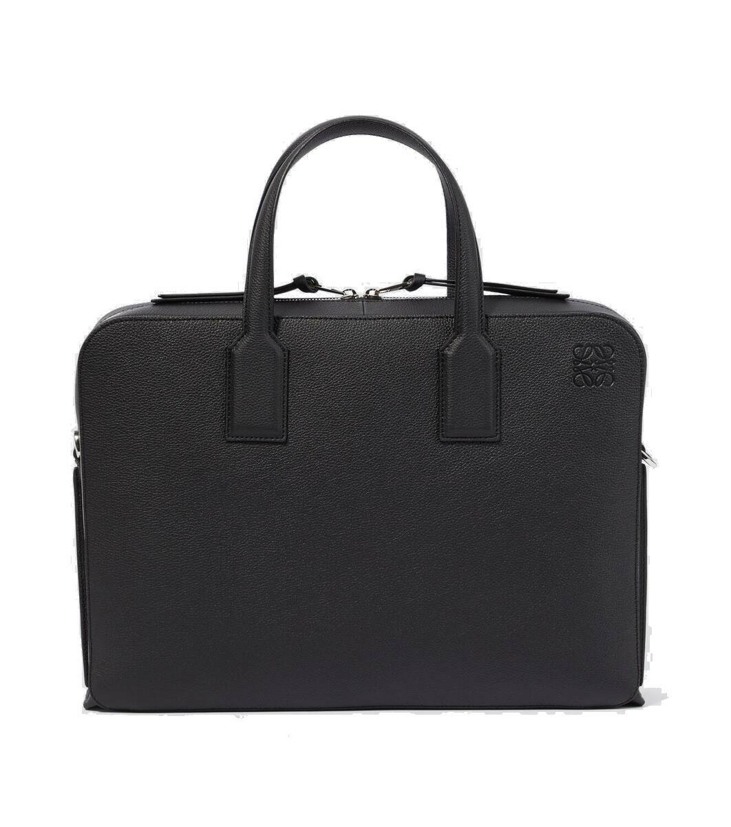 LOEWE ロエベ GOYA THIN BRIEFCA Loewe Black Goya Thin Briefcase Loewe