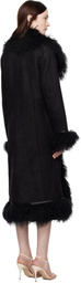Saks Potts Black Bonna Shearling Coat