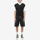 Han Kjobenhavn Men's Cotton Knit Vest in Black