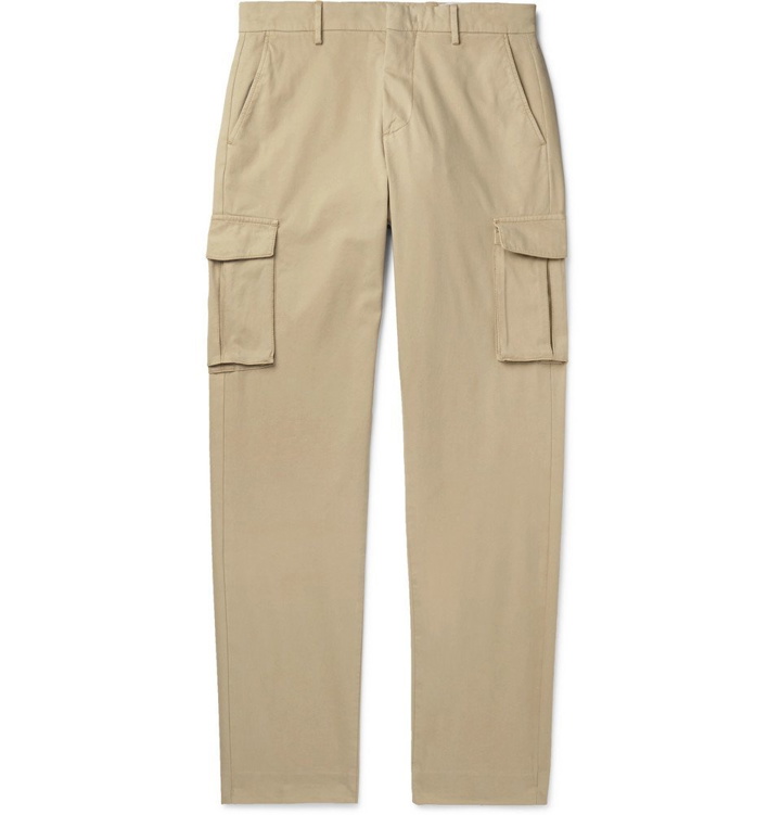 Photo: NN07 - Slim-Fit Cotton-Blend Twill Cargo Trousers - Beige