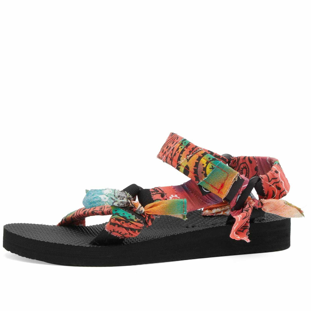 Arizona Love Women's Multicolour Trekky Sandals in Orange