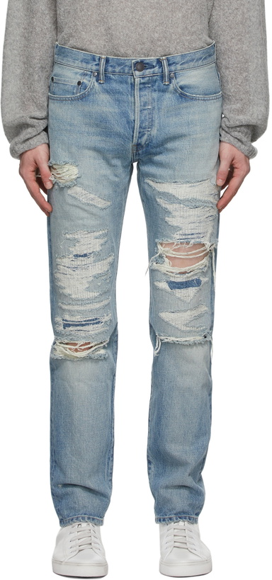 Photo: John Elliott Blue 'The Daze' Jeans