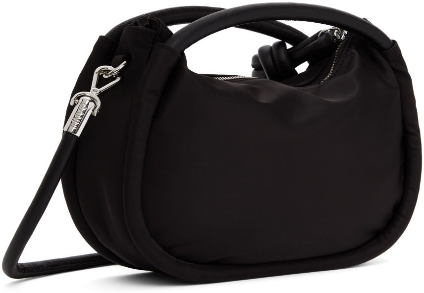 Ganni Knot Baguette Bag in Black