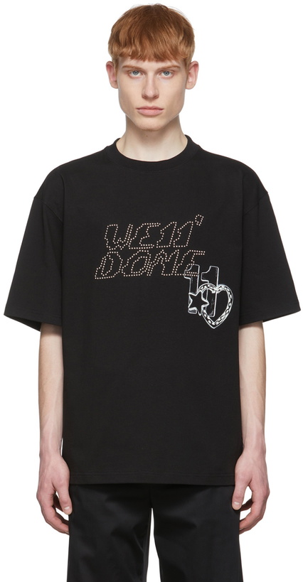 Photo: We11done Black Cotton T-Shirt