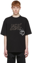 We11done Black Cotton T-Shirt