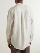 Frescobol Carioca - Telles Striped Linen Shirt - White