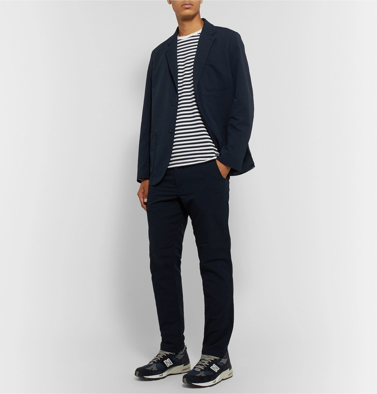 nanamica - Navy ALPHADRY Suit Jacket - Blue Nanamica