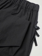 Simone Rocha - Straight-Leg Bow-Detailed Cotton-Blend Cargo Trousers - Gray