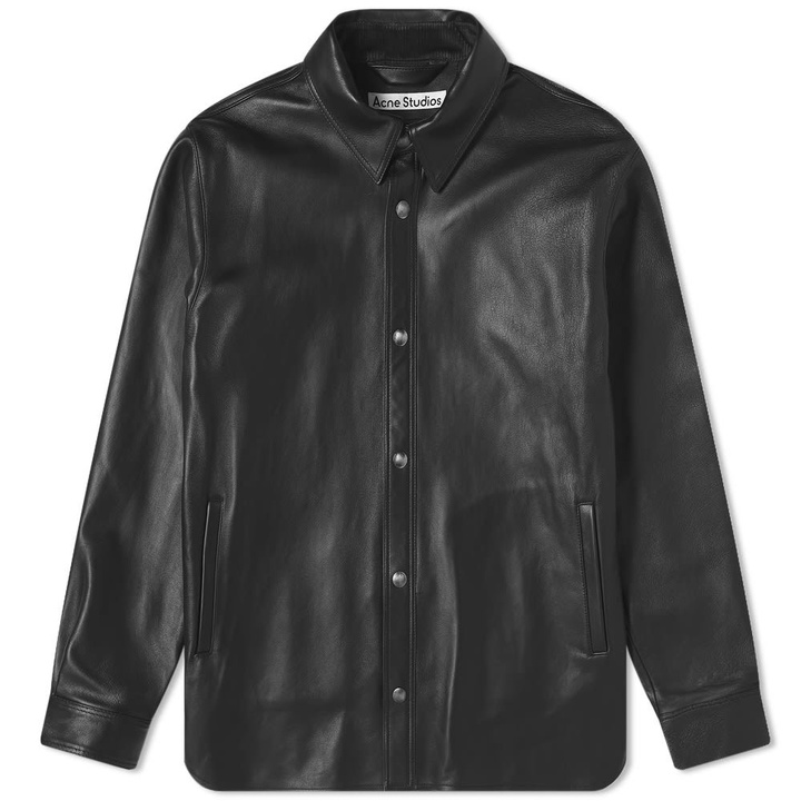 Photo: Acne Studios Lark Nappa Leather Overshirt