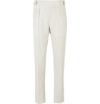 Anderson & Sheppard - Pleated Linen Trousers - Neutrals