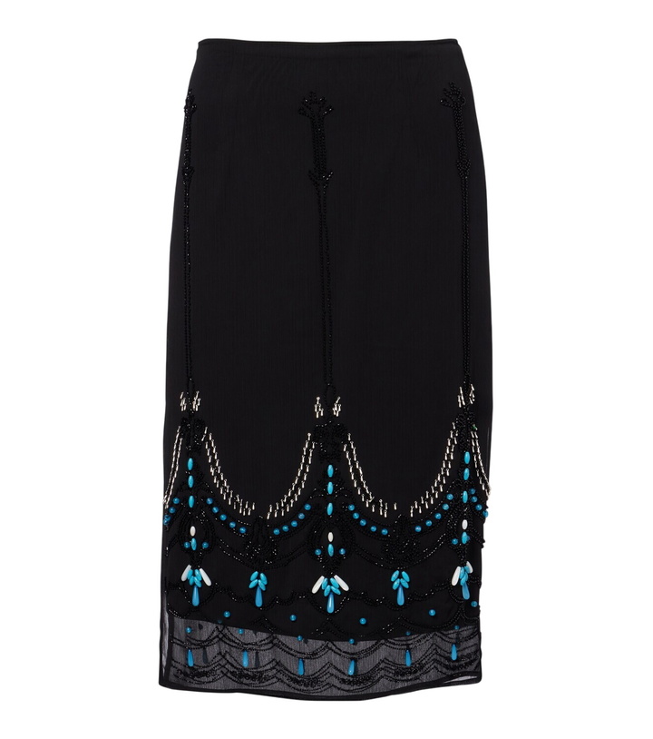 Photo: Xu Zhi Beaded jersey midi skirt