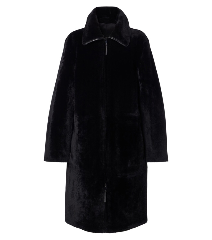 Photo: Joseph Caspian reversible leather and shearling coat