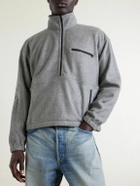Auralee - Silk-Fleece Half-Zip Sweatshirt - Gray