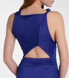 Victoria Beckham Asymmetric draped gown