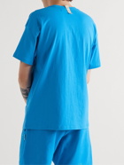 Abc. 123. - Webbing-Trimmed Cotton-Jersey T-Shirt - Blue