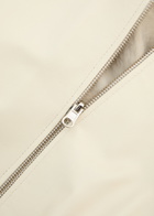 Arma Nova Reversible Leather Bomber Jacket Ecru
