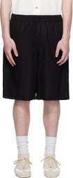 Holzweiler Black Lian Linen Shorts