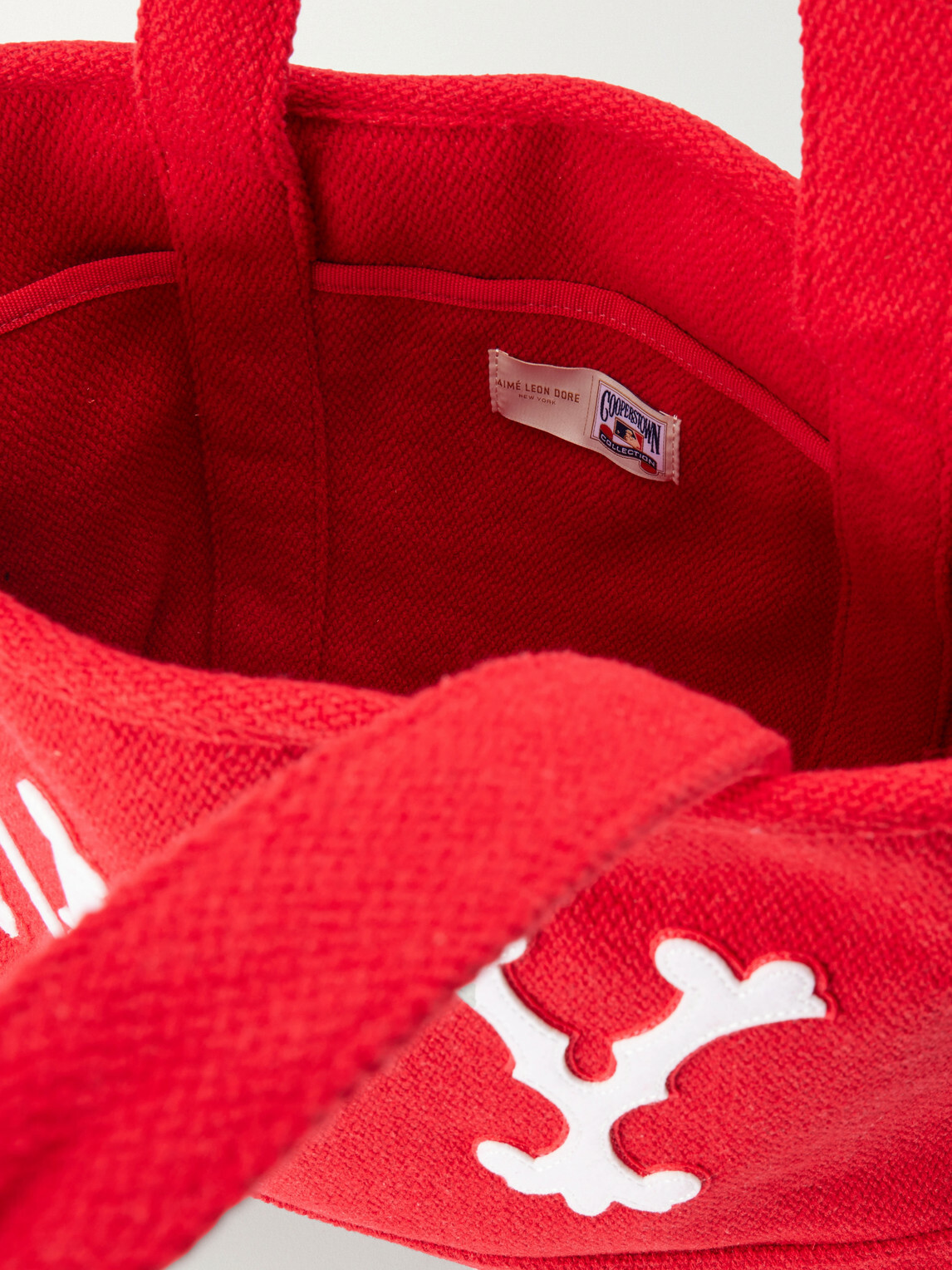 Aimé Leon Dore - NY Highlanders Logo-Appliquéd Canvas Tote - Red