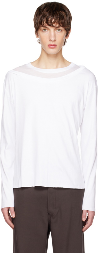 Photo: Edward Cuming White Layered Long Sleeve T-Shirt