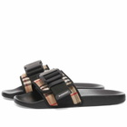 Burberry Men's Cameron Clip Sandal in Archive Beige Check