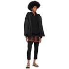 Homme Plisse Issey Miyake Black Pleated Hoodie