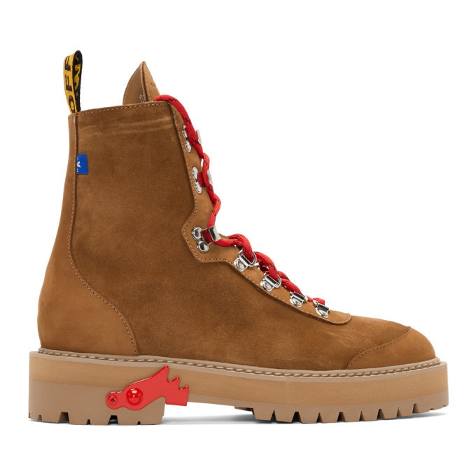 Photo: Off-White Brown Hiking Boots