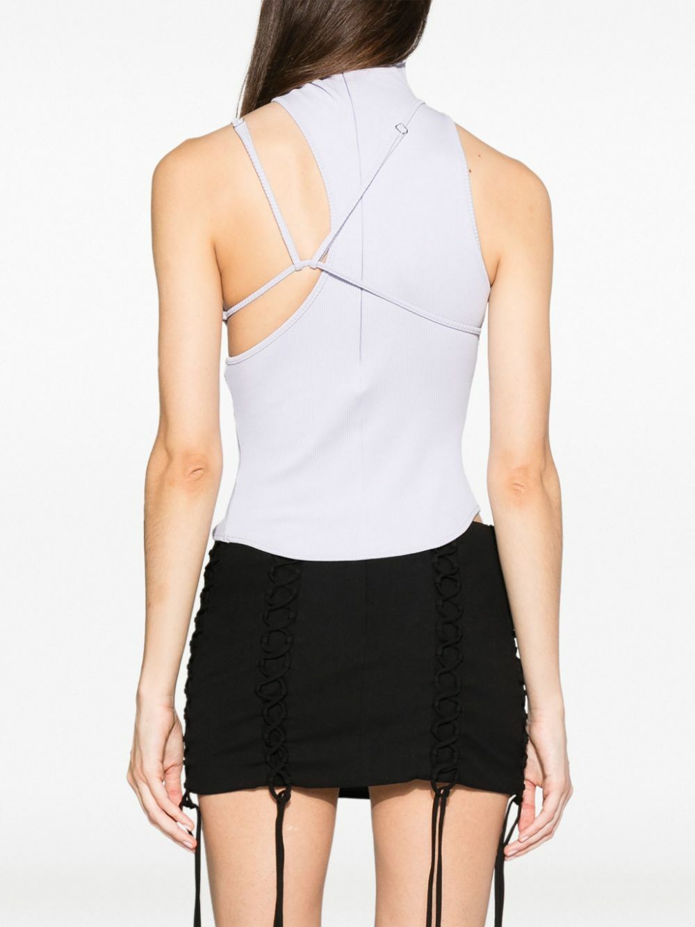 Selasi Purple Ricky Asymmetric Tank Top