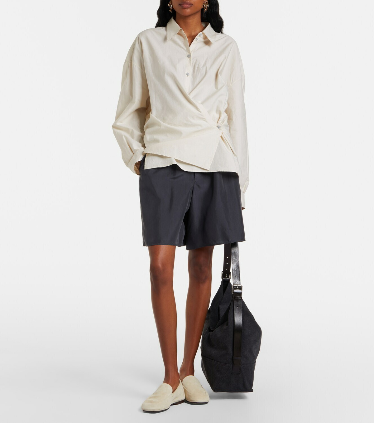 Lemaire Outdoor suede slip-on shoes