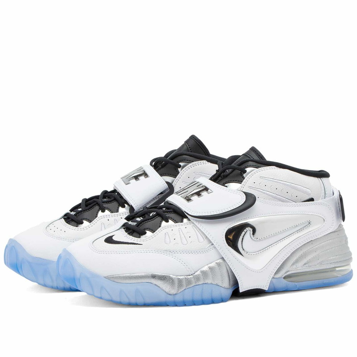 Photo: Nike W Air Adjust Force 2023 Sneakers in White/Metallic Silver/Clear