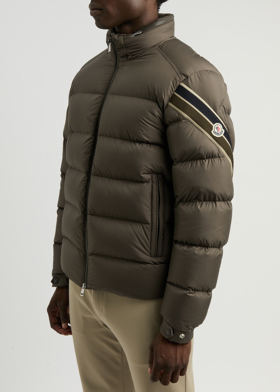 Moncler Solayan Quilted Shell Jacket Brown Moncler