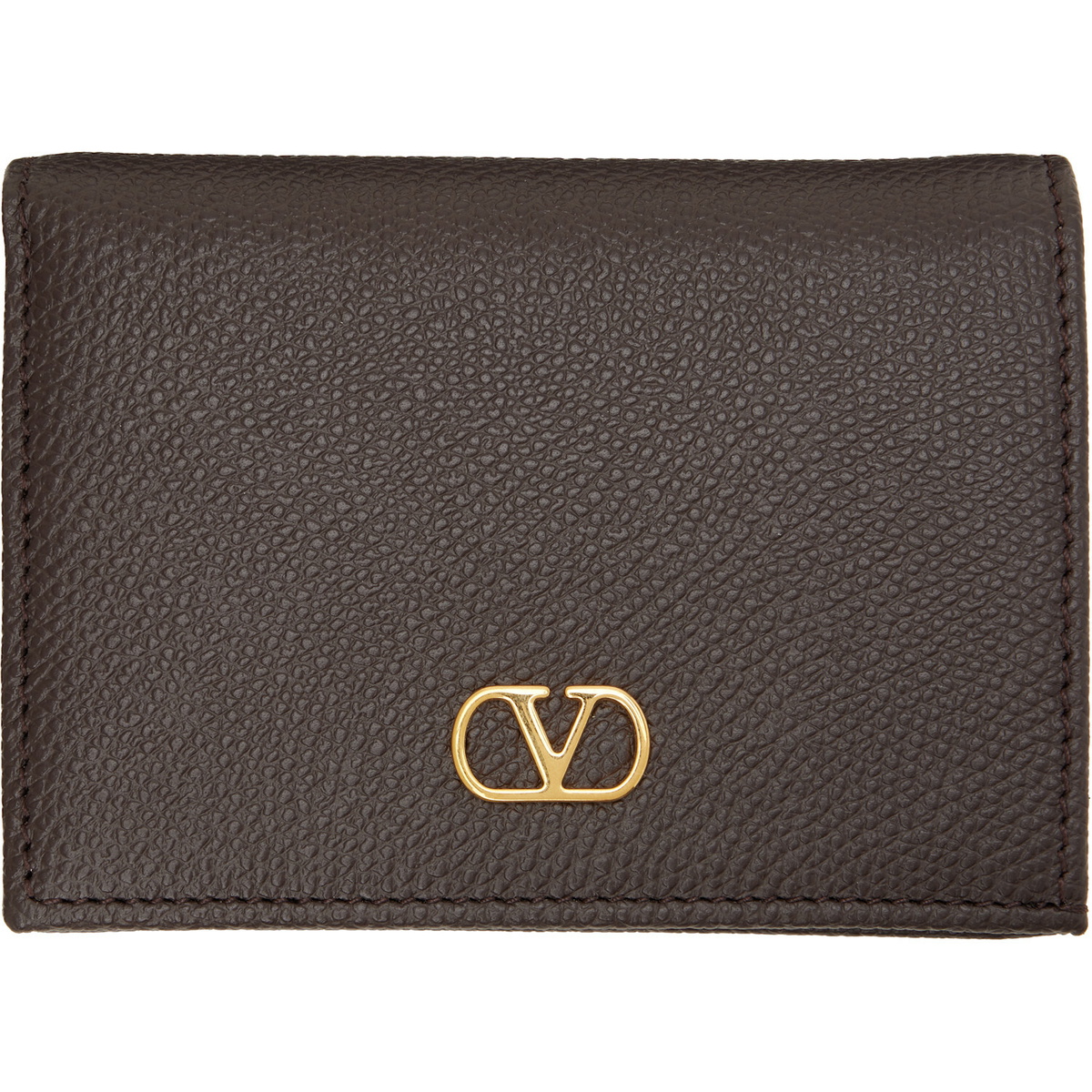 Valentino Garavani Brown VLogo Signature Wallet