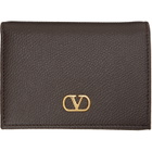 Valentino Garavani Brown VLogo Signature Wallet