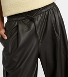 Yves Salomon Leather cargo pants