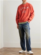 Acne Studios - Appliquéd Cotton-Jersey Sweatshirt - Orange