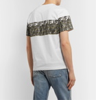 Fendi - Logo-Print Cotton-Jersey T-Shirt - White