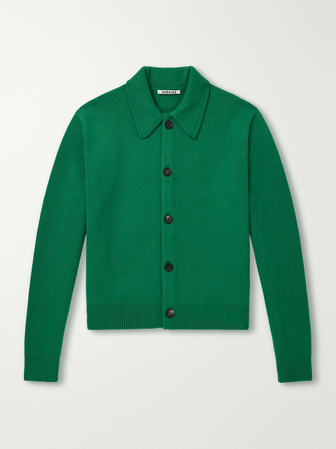 Auralee - Wool Cardigan - Green