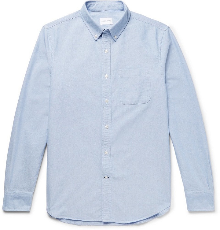 Photo: Club Monaco - Button-Down Collar Cotton Oxford Shirt - Light blue